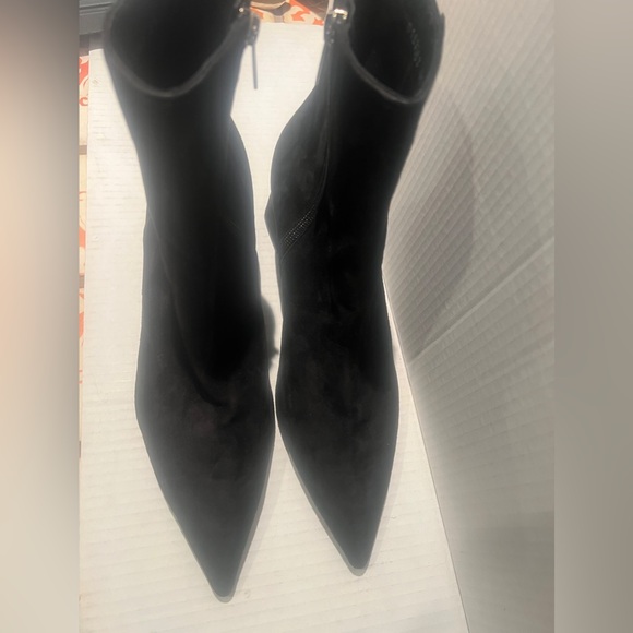AGL Mimma Pointed Toe Block Heel Black Suede Women’s Bootie SIZE 41EU 9.5US - Picture 11 of 16
